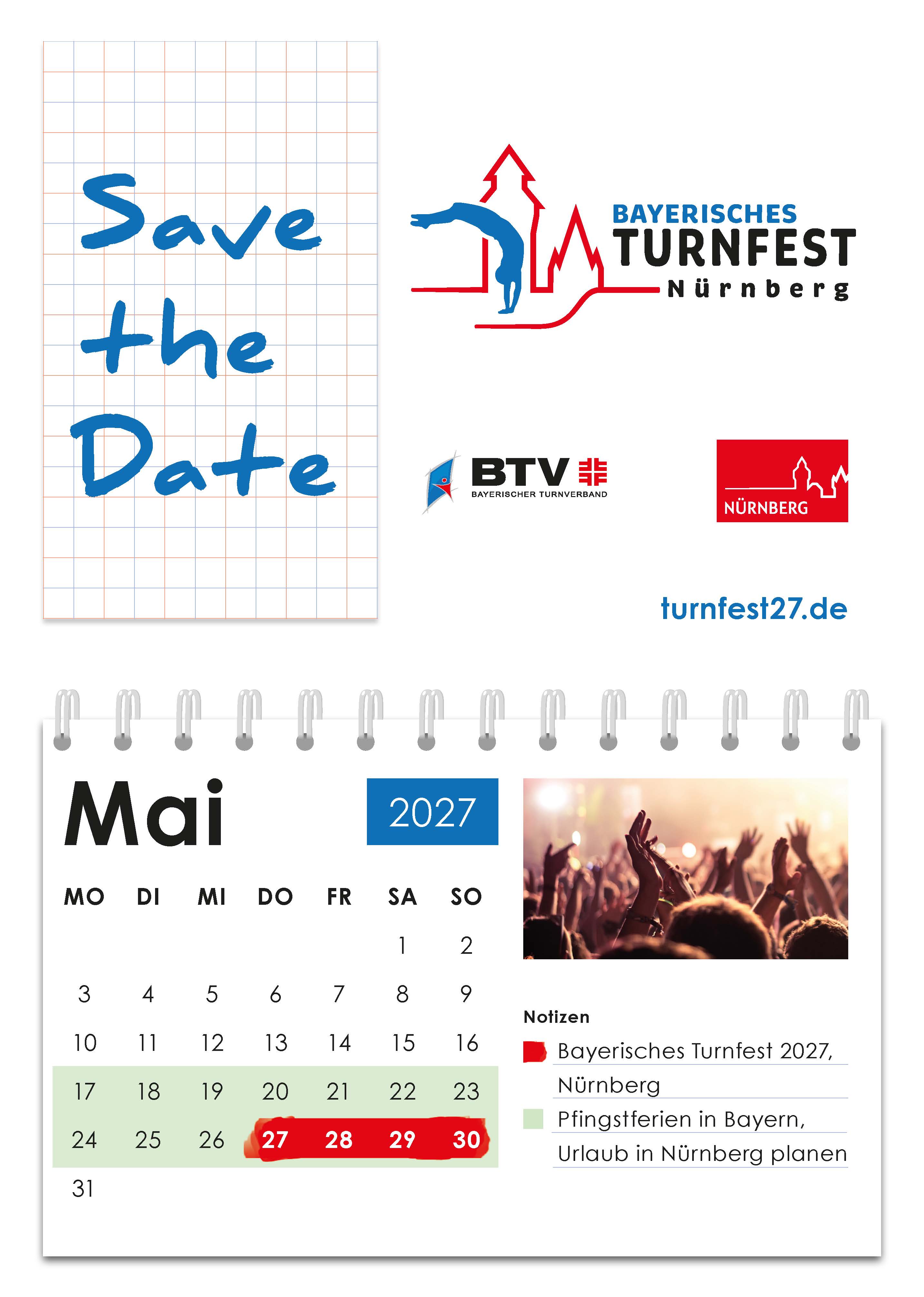 Save the Date – Bayerisches Turnfest 2027 in Nürnberg